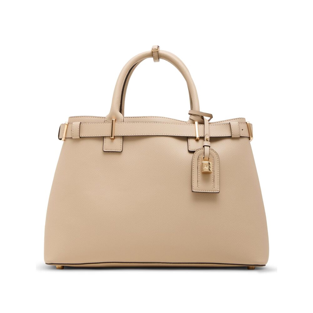 5233 Belted Satchel with Convertible Strap, Sesame